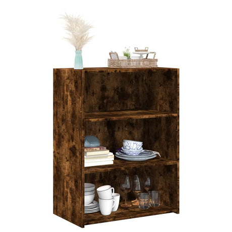 Vidaxl dressoir 70x41x93 cm bewerkt hout gerookt eikenkleurig