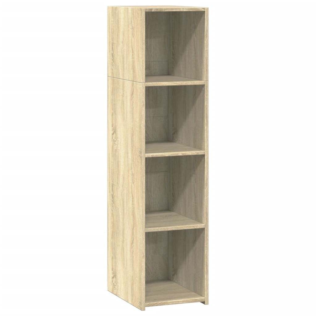 Vidaxl hoge kast 30x41x124 cm bewerkt hout sonoma eikenkleurig