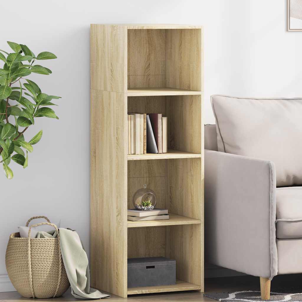 Vidaxl hoge kast 40x41x124 cm bewerkt hout sonoma eikenkleurig