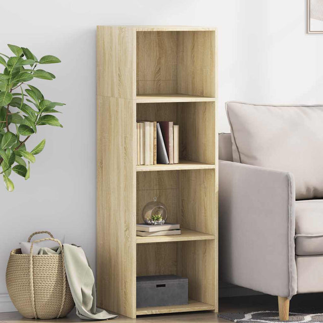 Vidaxl hoge kast 40x41x124 cm bewerkt hout sonoma eikenkleurig