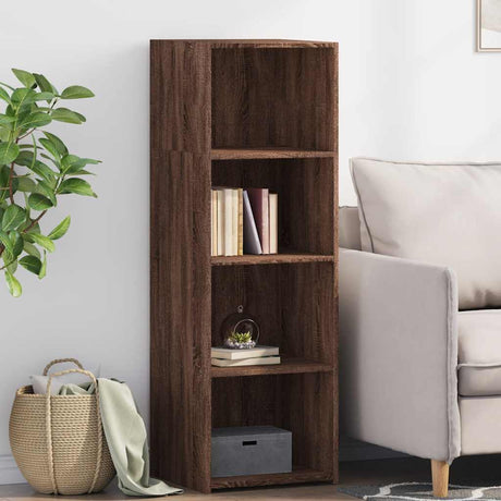 Vidaxl hoge kast 40x41x124 cm bewerkt hout bruin eikenkleur