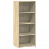 Vidaxl hoge kast 50x41x124 cm bewerkt hout sonoma eikenkleurig