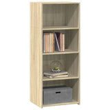 Vidaxl hoge kast 50x41x124 cm bewerkt hout sonoma eikenkleurig