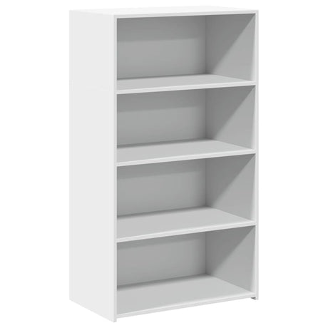 Vidaxl hoge kast 70x41x124 cm bewerkt hout wit