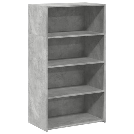 Vidaxl hoge kast 70x41x124 cm bewerkt hout betongrijs