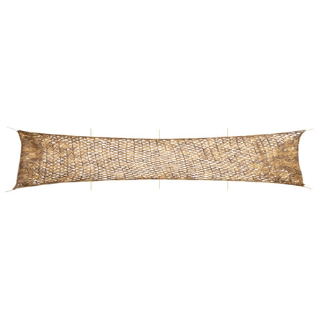 Vidaxl camouflagenet met opbergzak 844x142 cm zandkleurig
