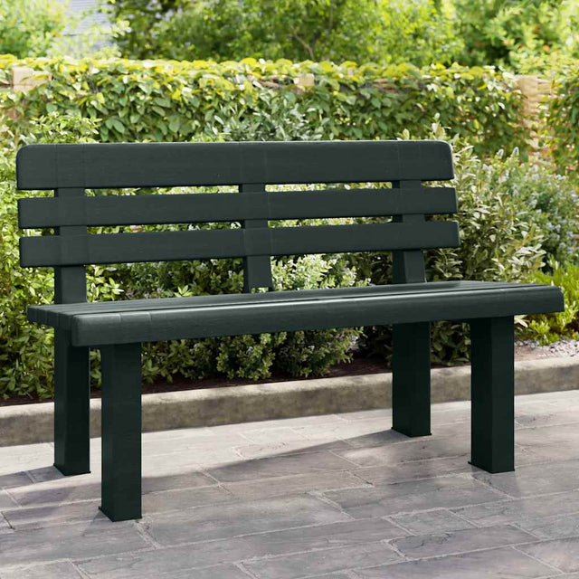 Vidaxl tuinbankje 110x52x71 cm polypropeen groen