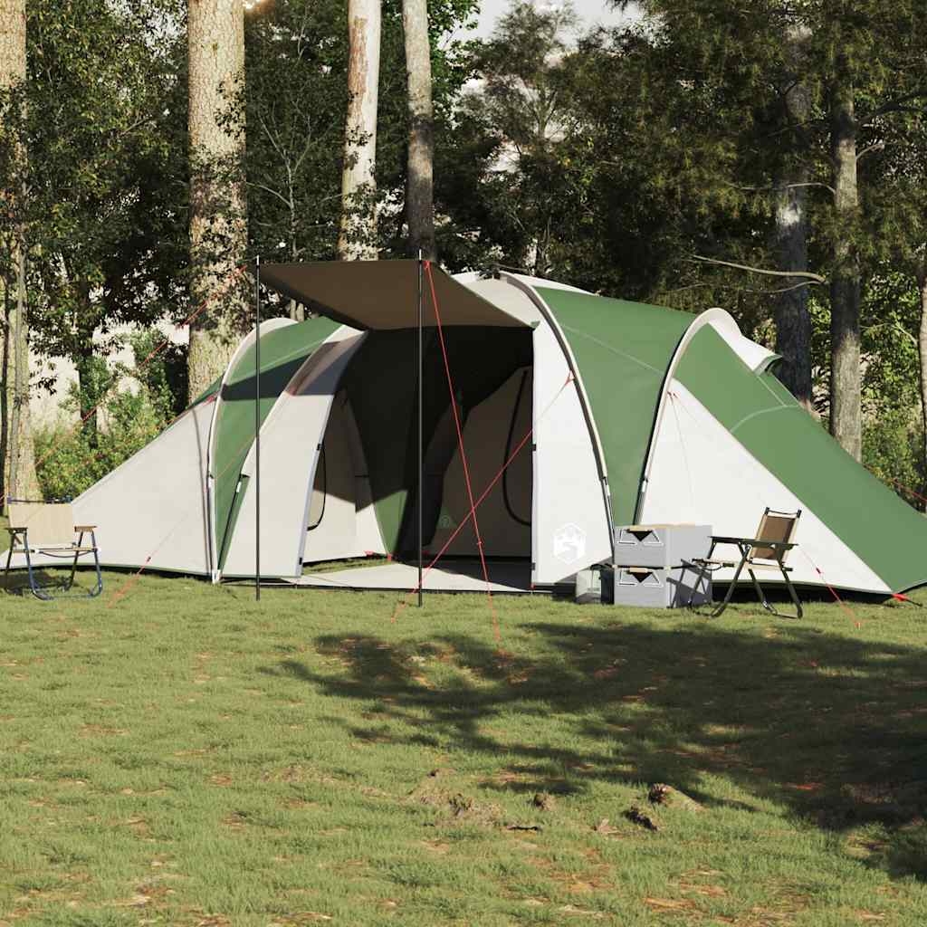 Vidaxl Dome Tenda a 6 persone impermeabile verde