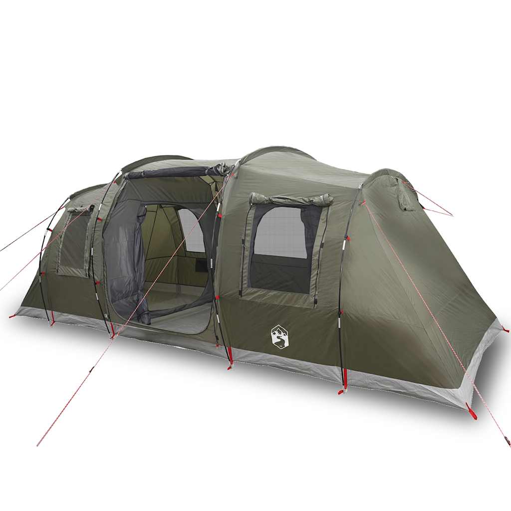 Vidaxl Tunnel Tent à 4 personnes étanche olive vert olive