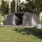 Vidaxl Tunnel tent 4-person waterproof brown