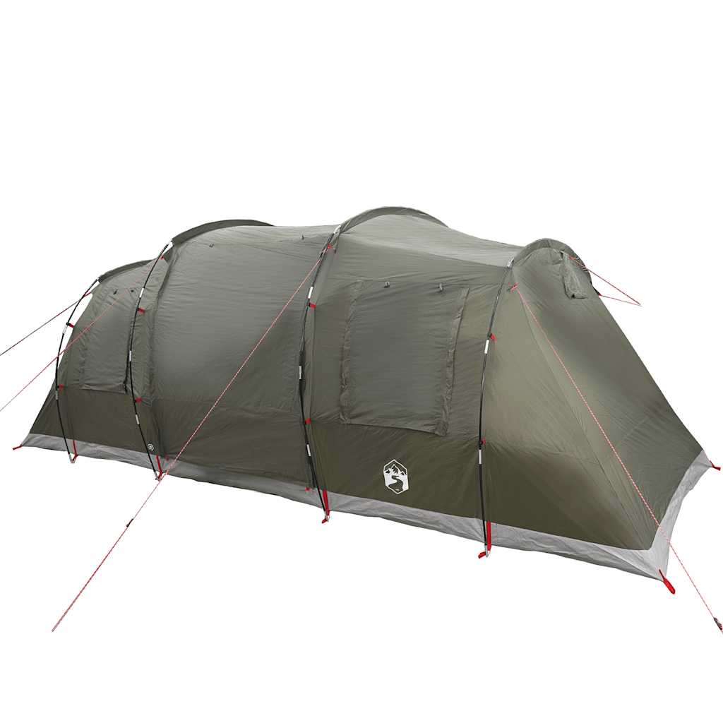 Vidaxl Tunnel Tent 6 Personne étanche à l'olive vert