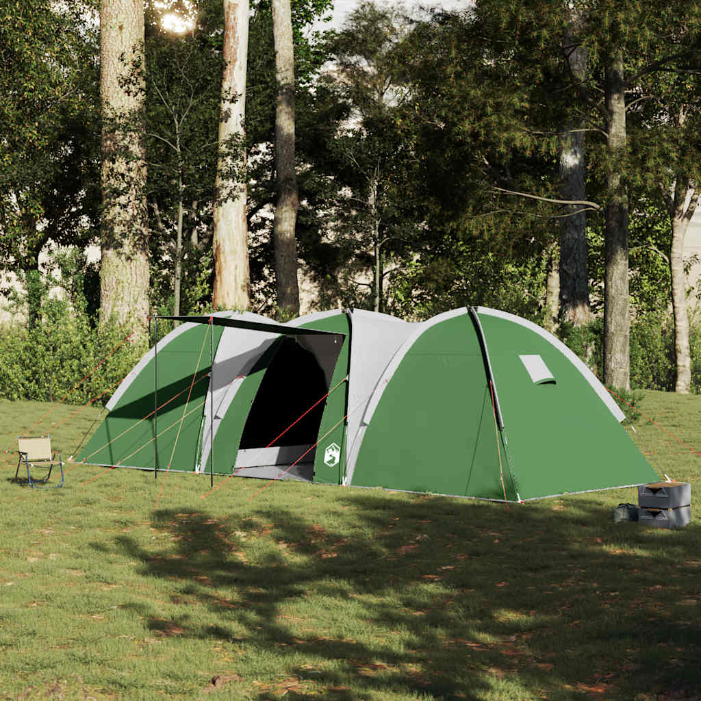 Vidaxl Dome Tent Green impermeable de 8 personas