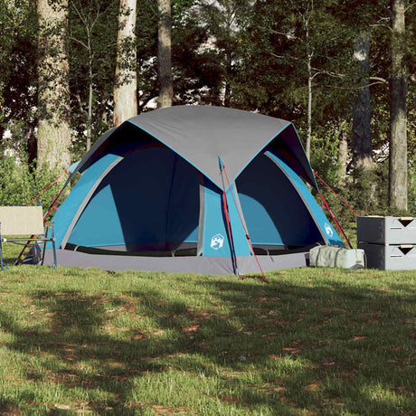 Vidaxl tent 4-persoons waterdicht blauw