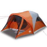 Vidaxl Tunnel tent 6-person waterproof gray and orange