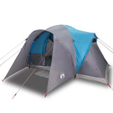 Vidaxl dome tente 6 personnes imperméables bleu