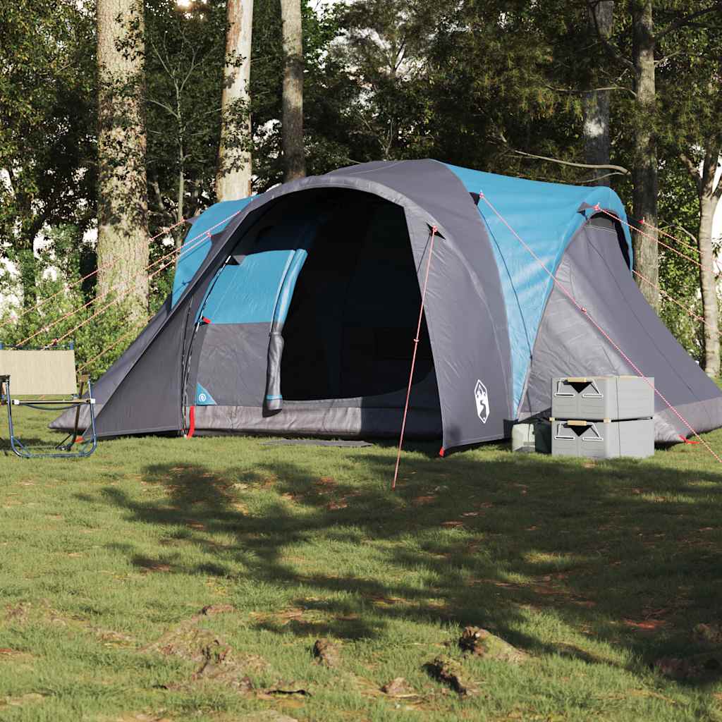 Vidaxl Dome Stan 6-person vodotěsná modrá