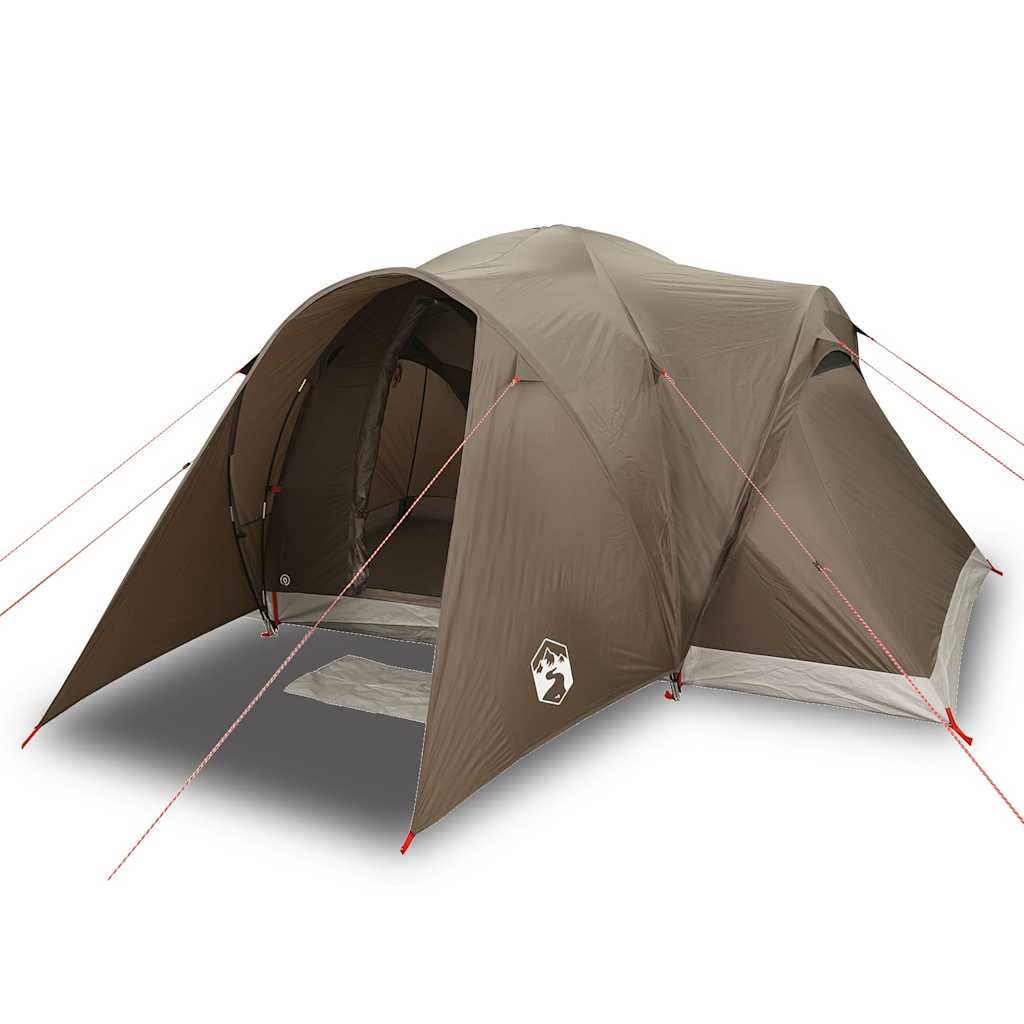 Vidaxl Dome Tent 6-osobowy wodoodporny brąz