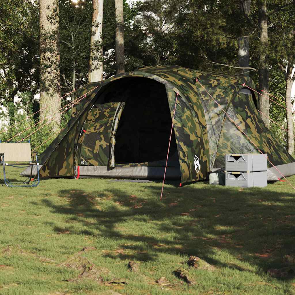 Vidaxl Dome tent 6-person waterproof camouflage