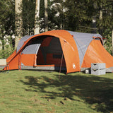 Vidaxl Dome Stan 6-Person Waterproof Grey and Orange