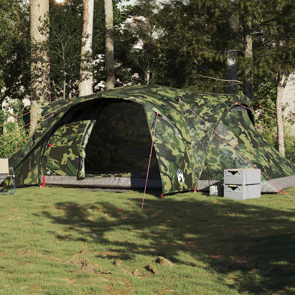 Vidaxl Dome Tenda 6 persone Mimetizzaggio impermeabile