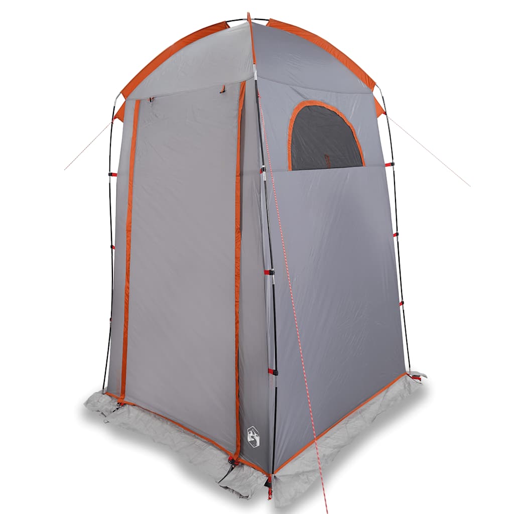 Vidaxl Shower Tent Waterproof Grey and Orange