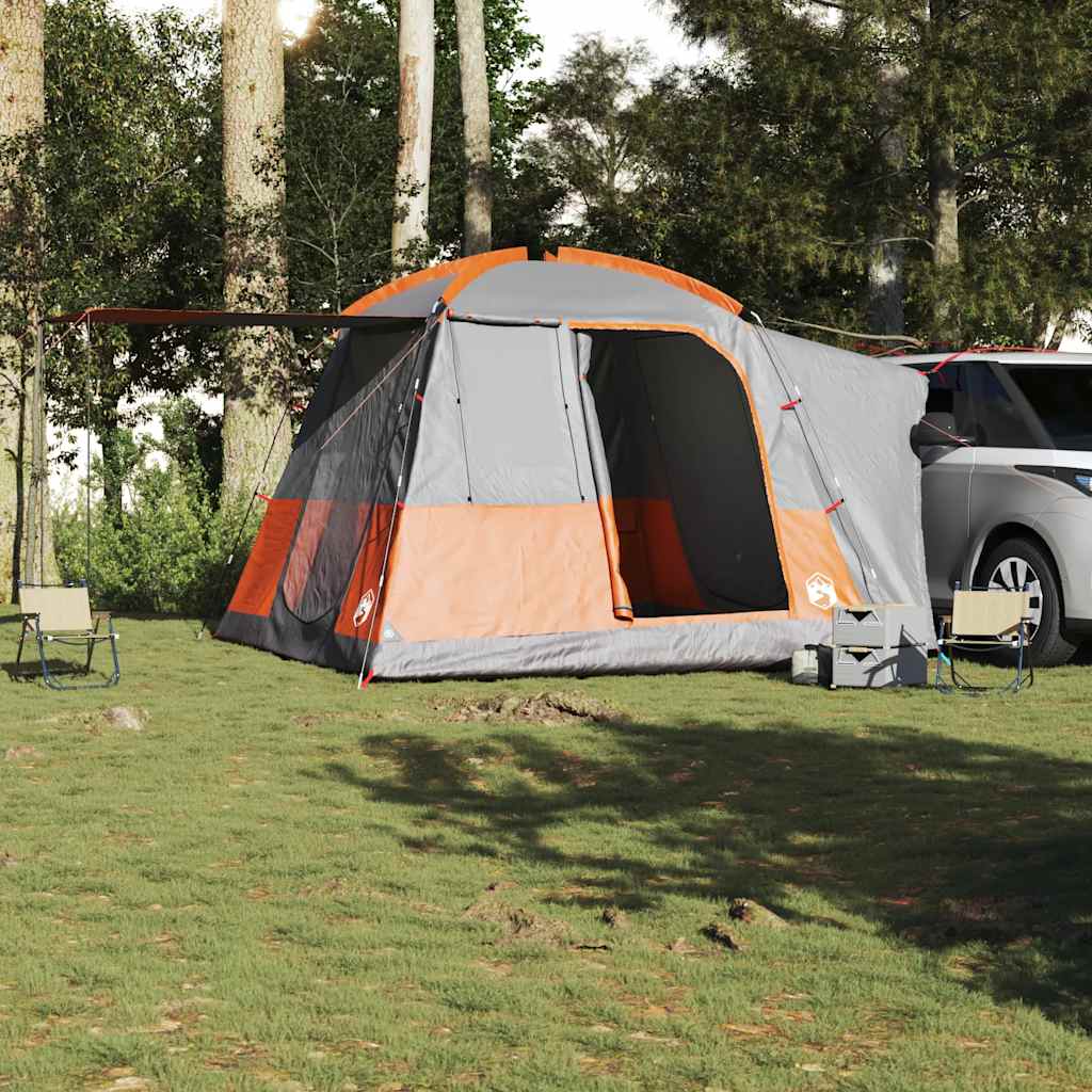 Vidaxl Autotent 4-person waterproof gray and orange