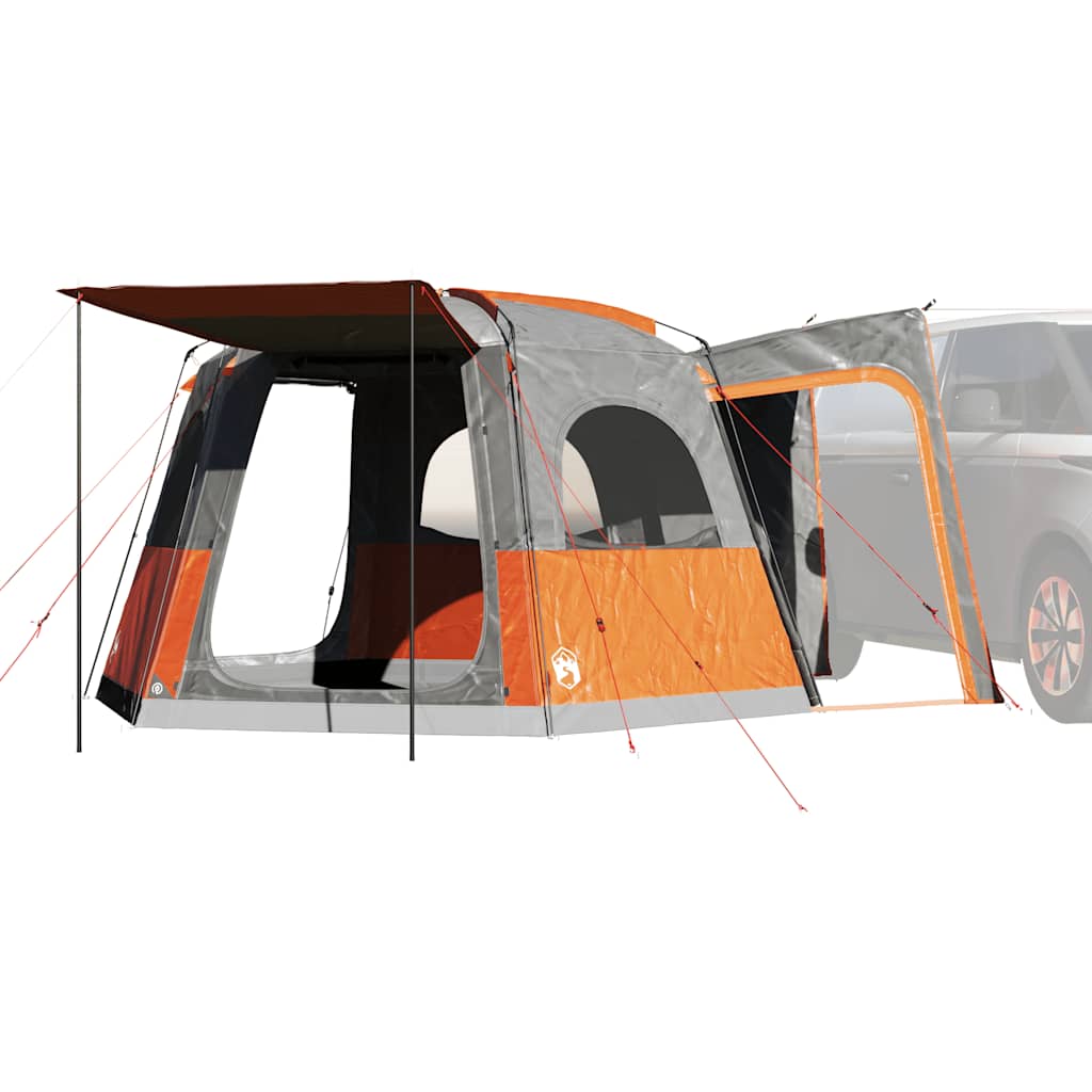 Vidaxl Autotent 4-Personen wasserdichtes Grau und Orange