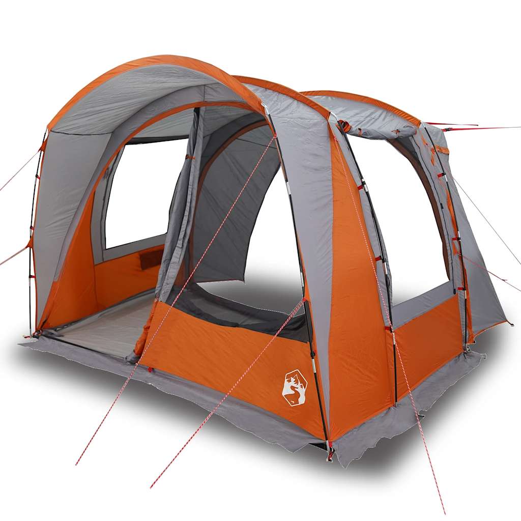 Vidaxl Autotent 4-person waterproof gray and orange