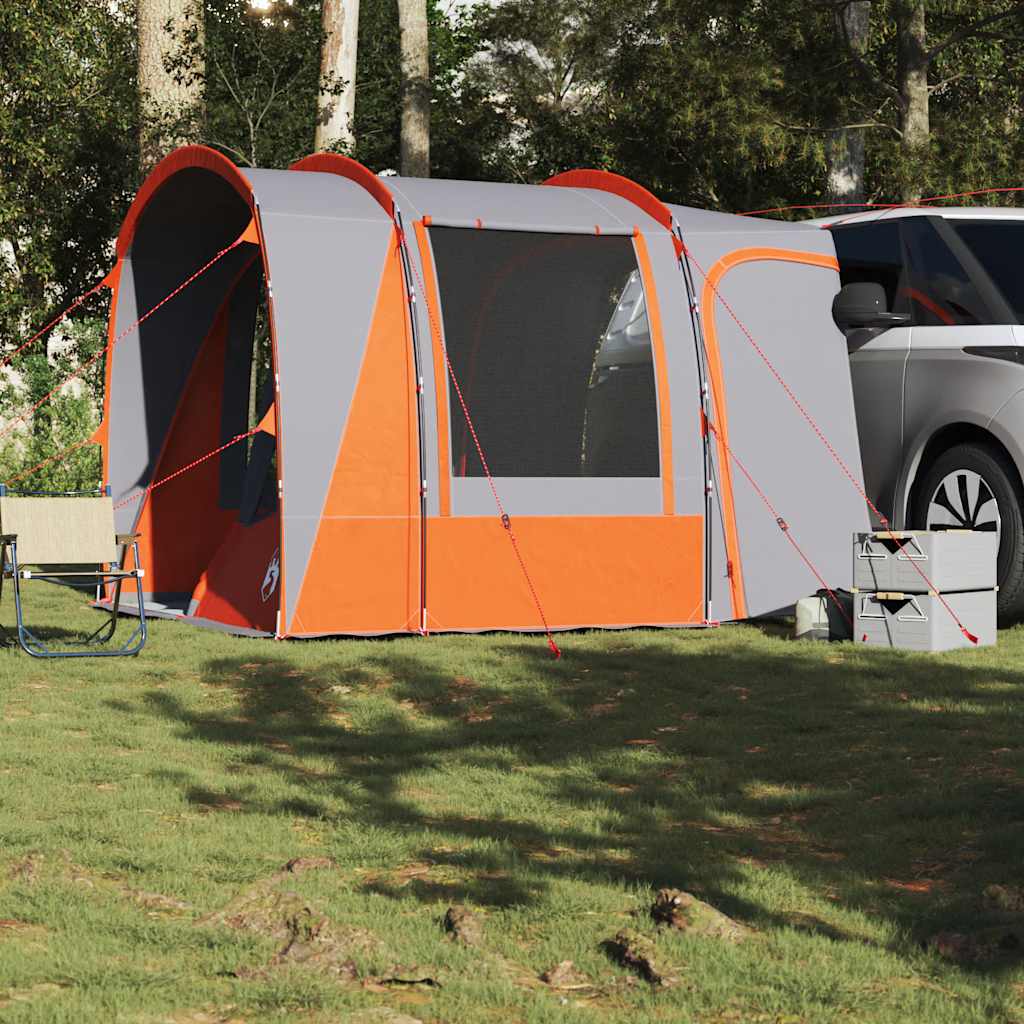 Vidaxl Autotent 4-Personen wasserdichtes Grau und Orange