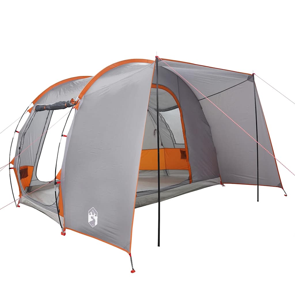 Vidaxl autotent a 2 personas impermeables grises y naranja