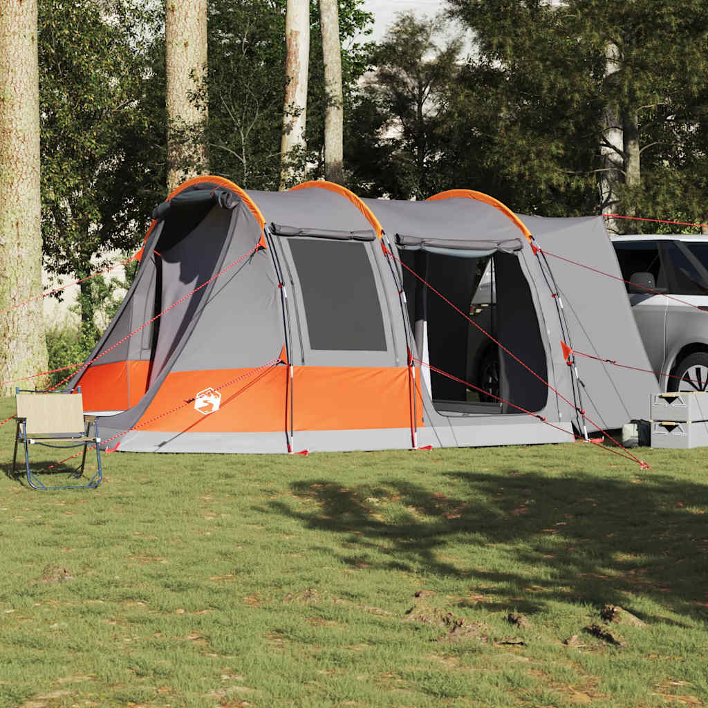 Vidaxl Autotent 2-Person Waterproof Grey and Orange