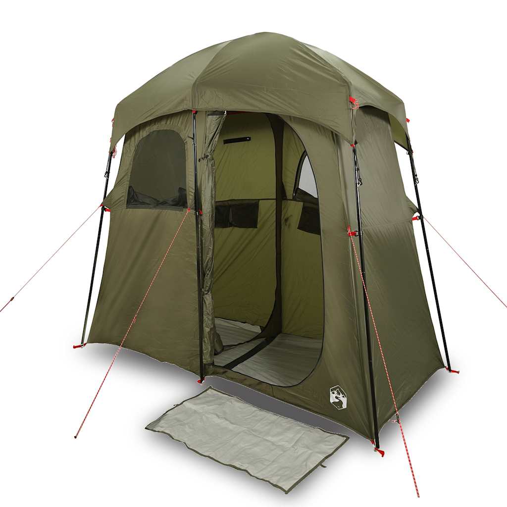 Vidaxl Shower Tent 2 Person étanche Olive vert olive