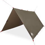 Vidaxl Camping auvent étanche 306x306 cm brun