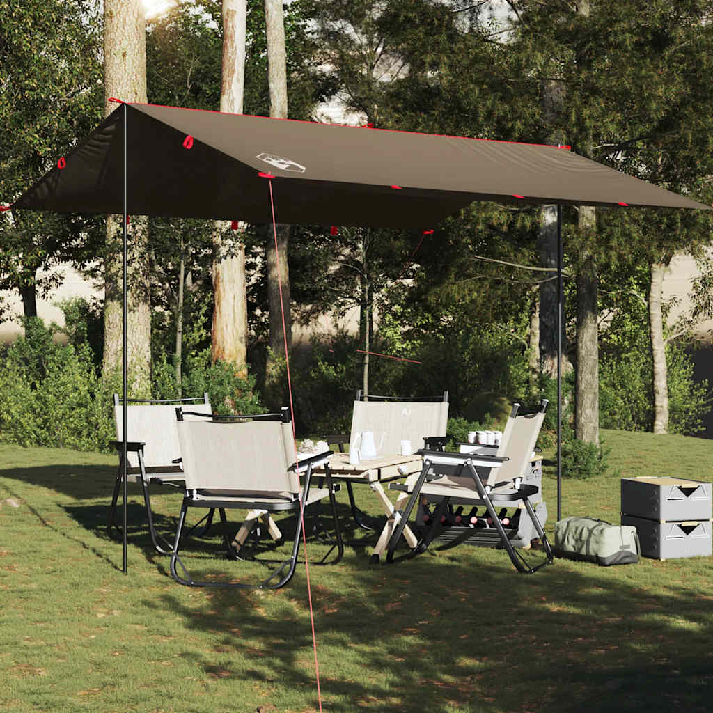 Vidaxl Camping Canopy Waterproof 366x306 cm marrón