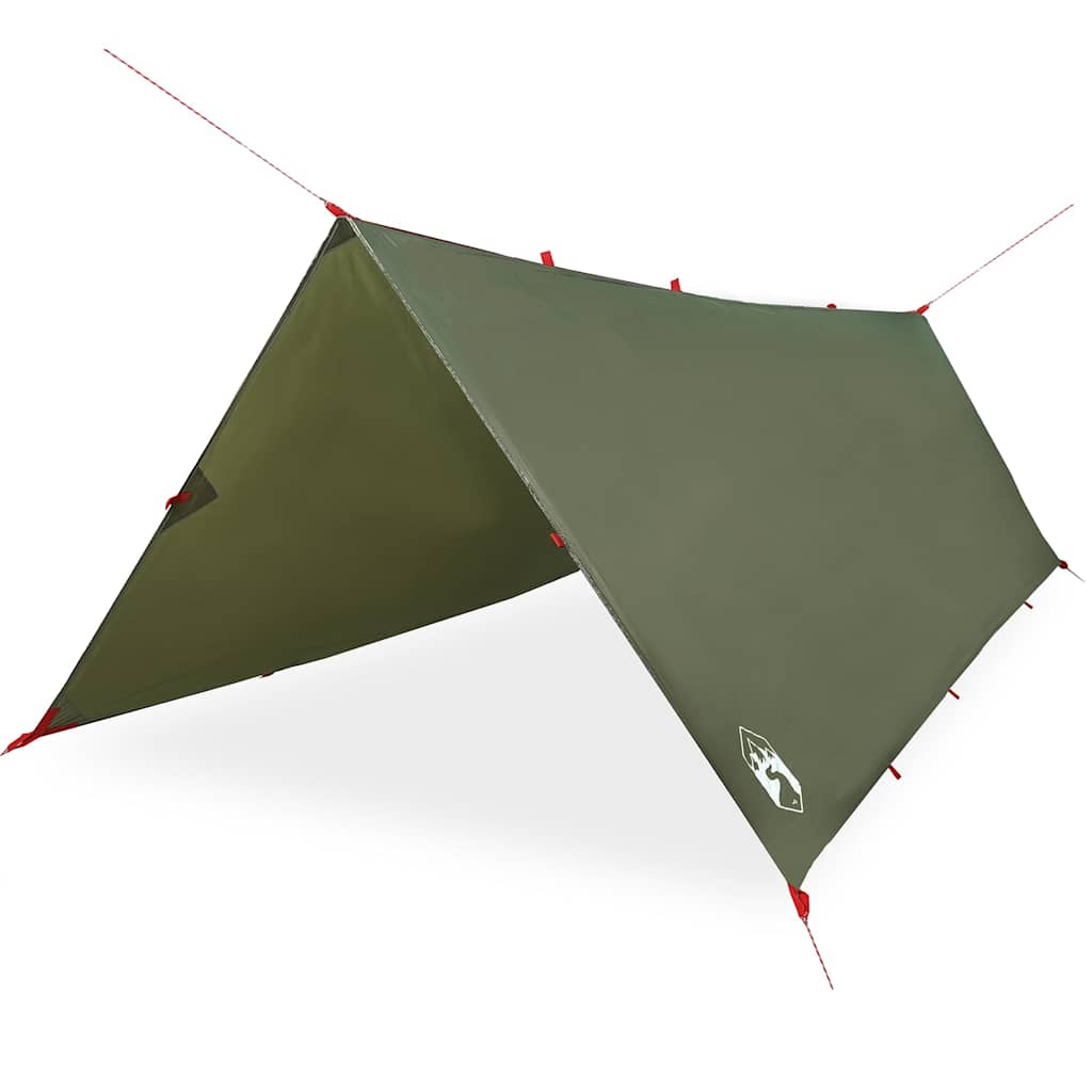 Vidaxl Camping Canopy Waterproof 406x306 cm Olive Green