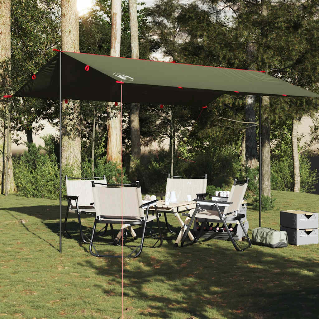 Vidaxl Camping Canopy Waterproof 406x306 cm de oliva verde