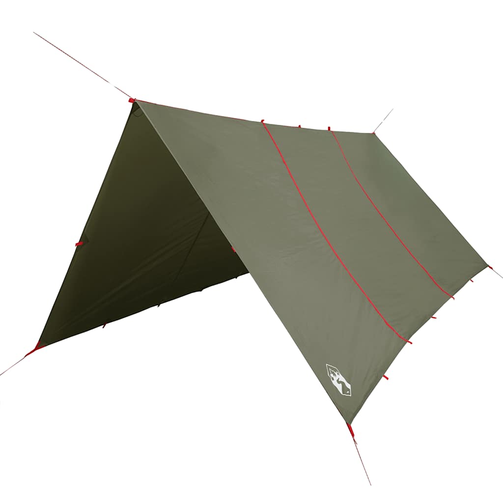 Vidaxl Camping Canvas Waterproof 451x420 cm de oliva verde