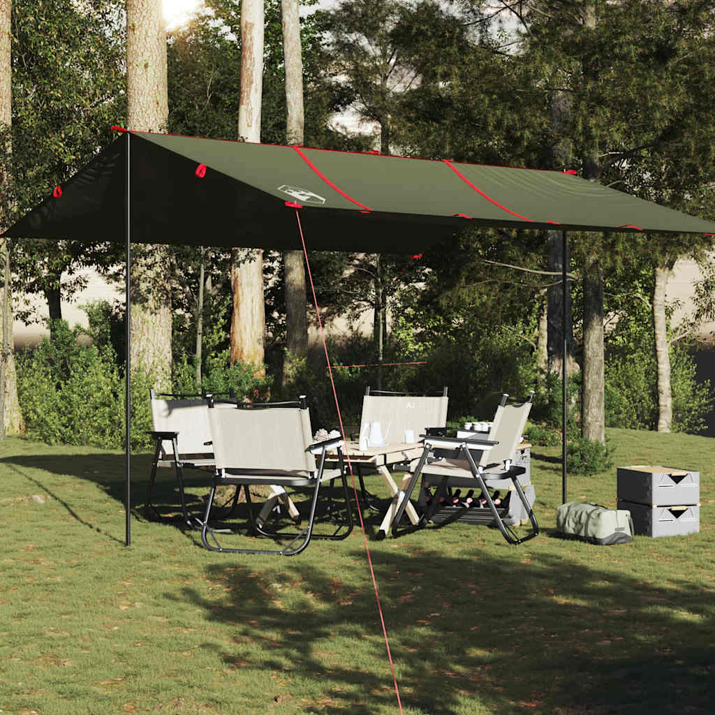 Vidaxl Camping Canvas Waterproof 451x420 cm de oliva verde