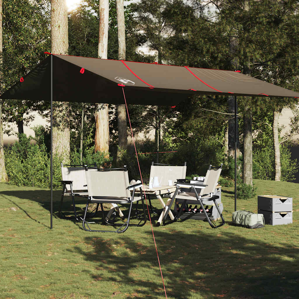 Vidaxl Camping auvent étanche 451x420 cm brun