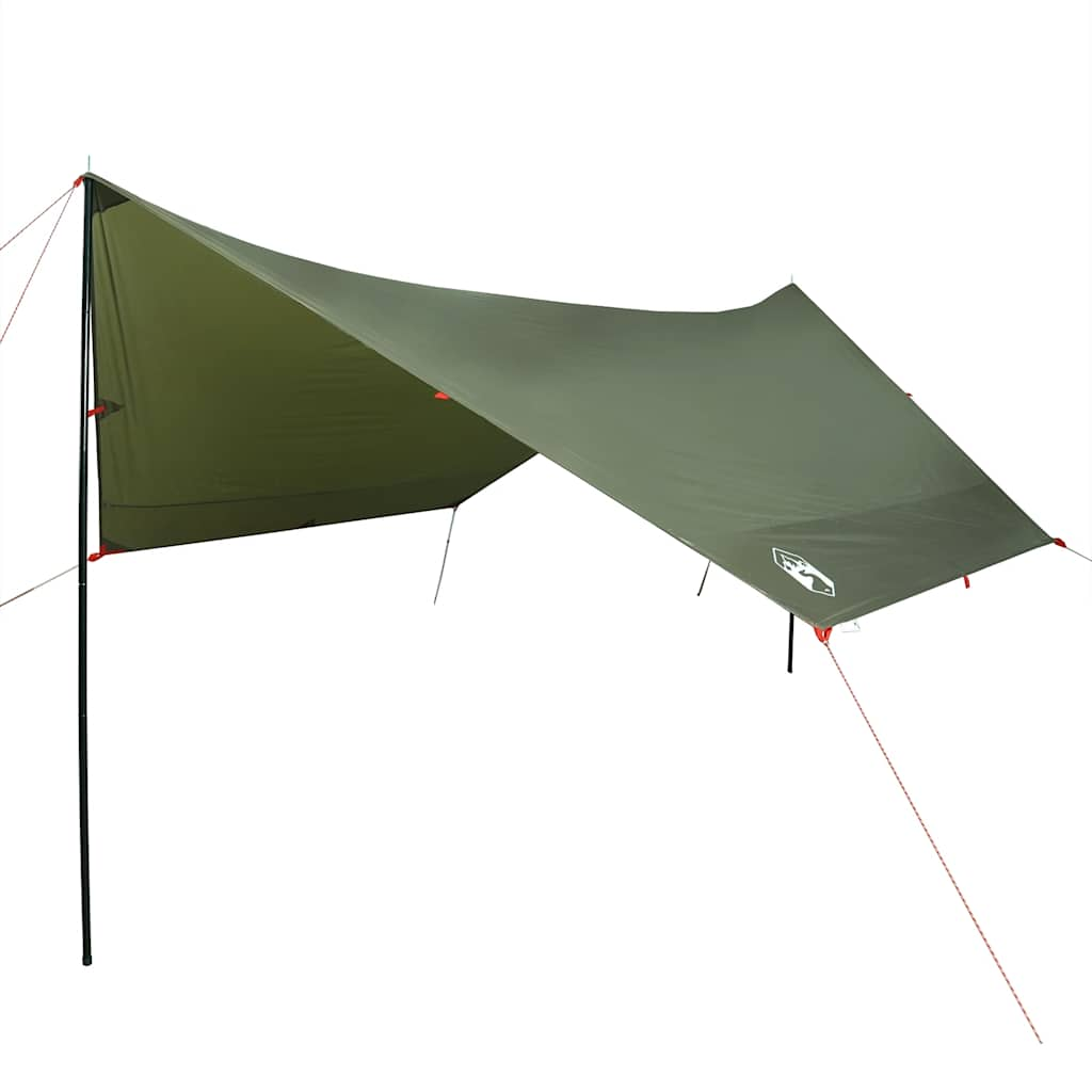 Vidaxl camping takvattentät 438x376x212 cm olivgrön