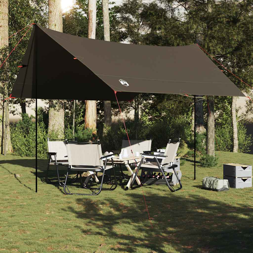 Vidaxl Camping Canopy Vandtæt 438x376x212 cm brun