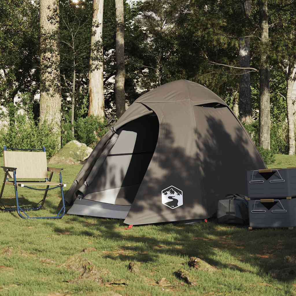 Vidaxl Dome tent 2-person waterproof brown