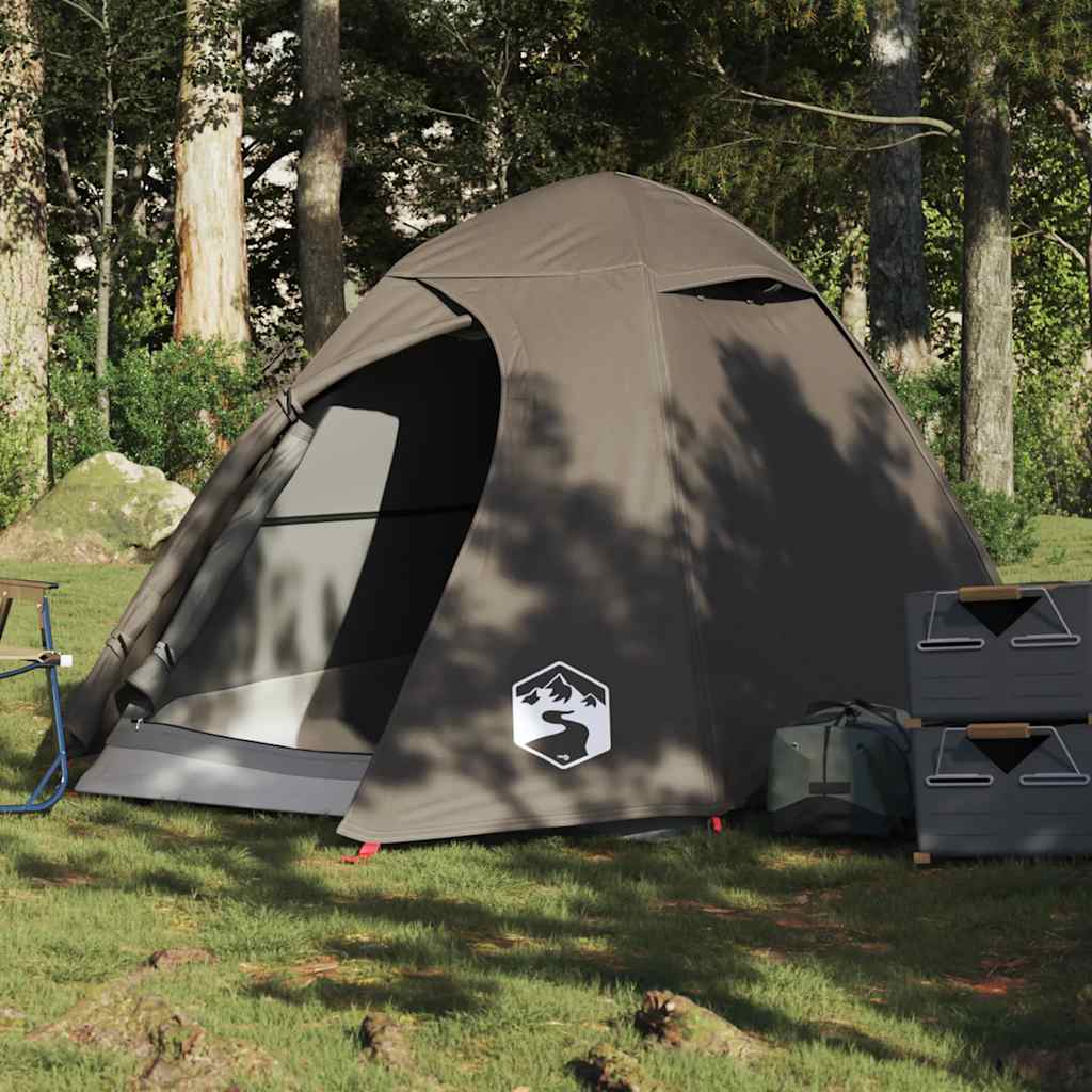 Vidaxl Dome tent 2-person waterproof brown