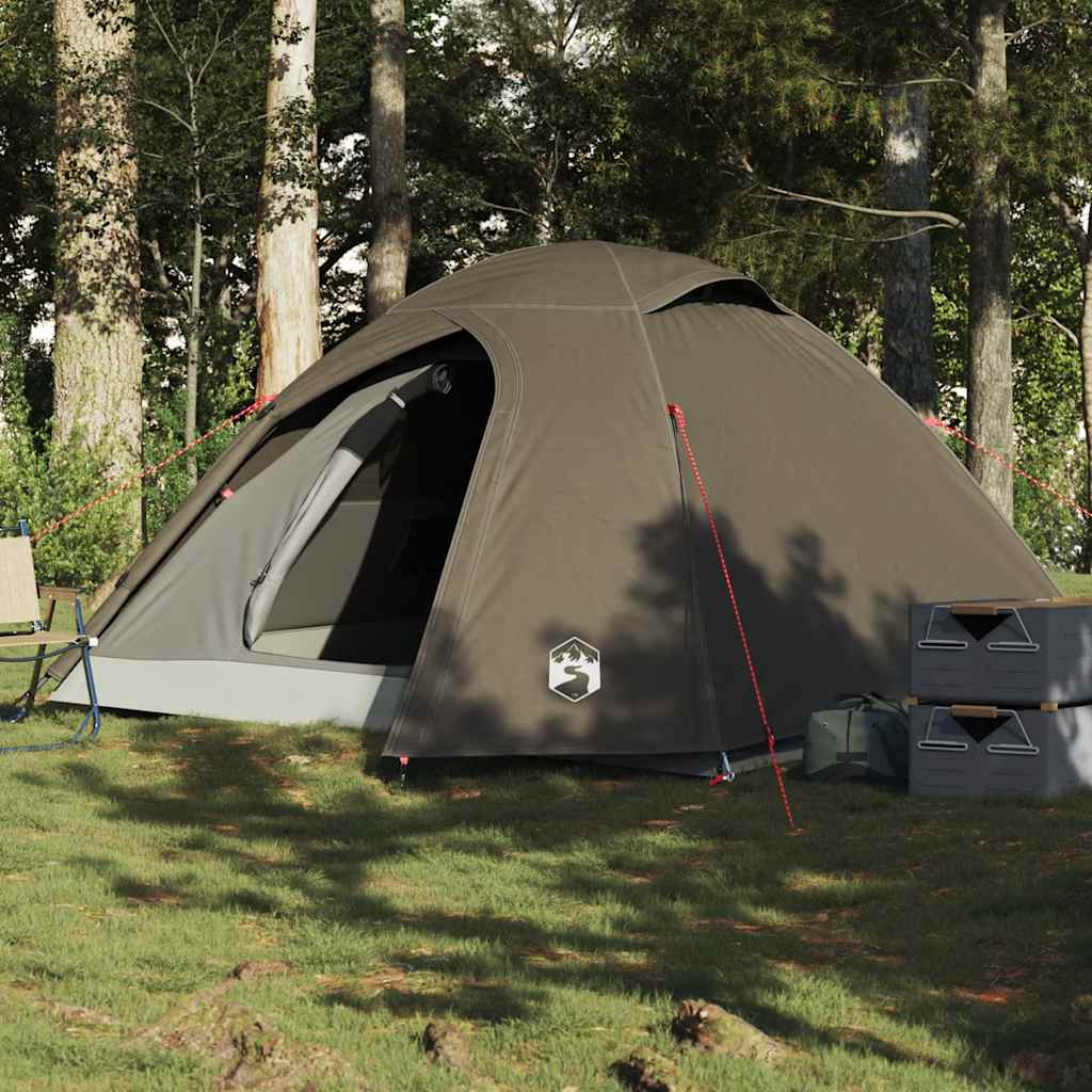 Vidaxl Dome tent 4-person waterproof brown