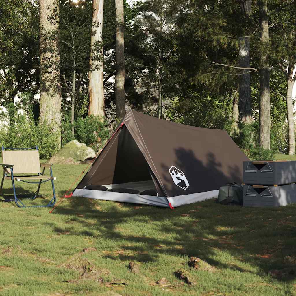 Vidaxl Tent 2-person waterproof brown