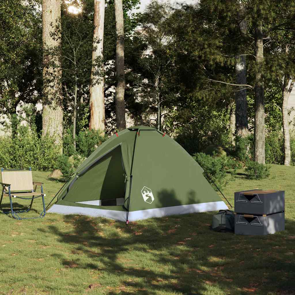 Vidaxl Dome tent 2-person waterproof olive green