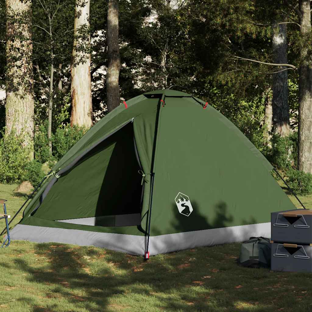 Vidaxl Dome tent 4-person waterproof olive green