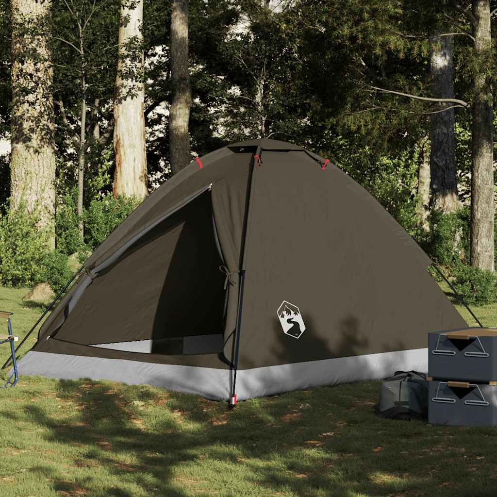 Vidaxl Dome Tent 4-osobowy wodoodporny brąz