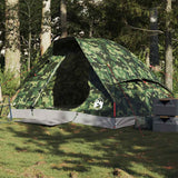 Vidaxl Dome Tenda per 2 persone Mimetizzaggio impermeabile