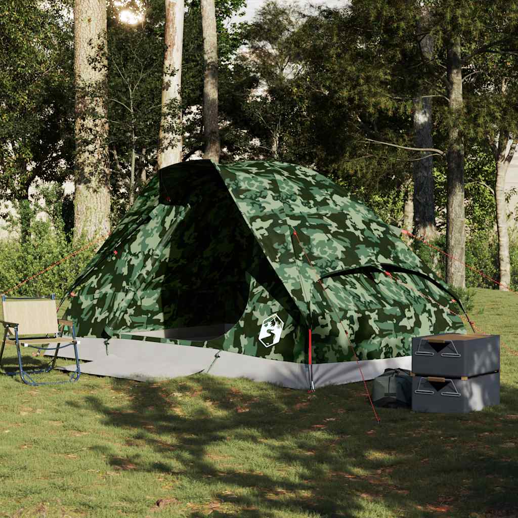 Vidaxl Dome tent 4-person waterproof camouflage